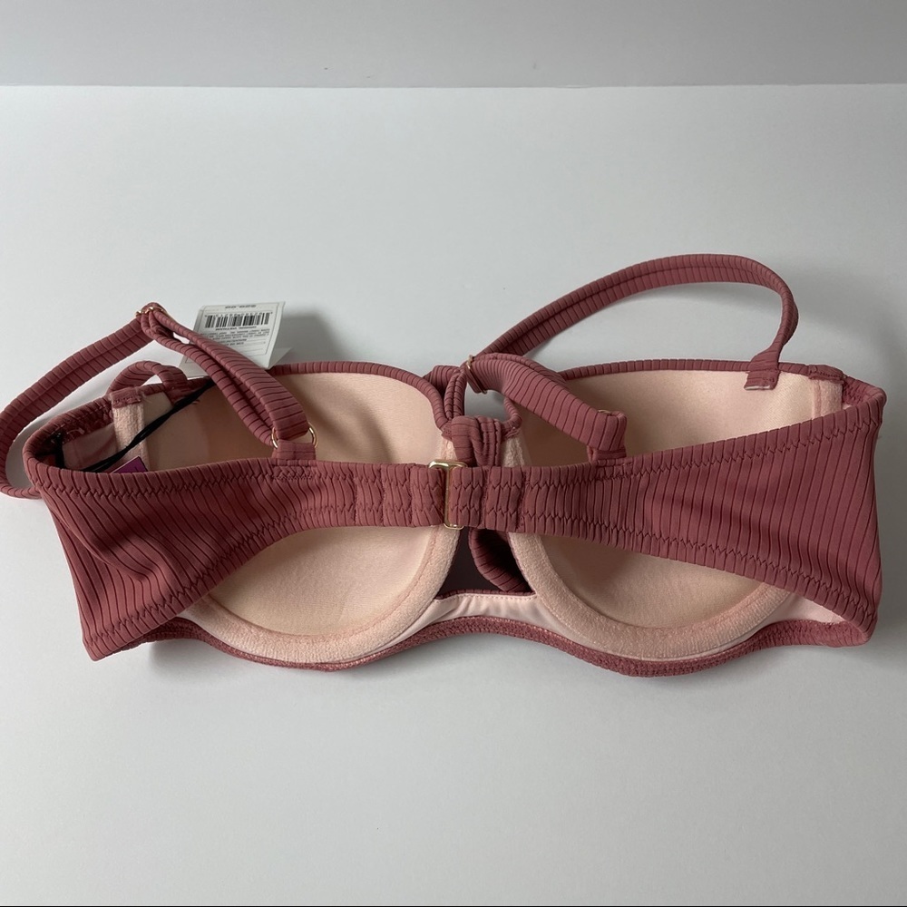 NEW Shade & Shore Mauve Bikini Vacay Swim Top 34B - Picture 7 of 9